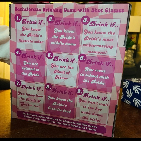 The Last Disco Team Bride bachelorette party set 9 shot glasses drinking game - Picture 2 of 4